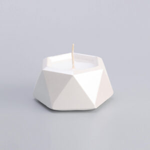 Geometric Shape Ceramic Candle