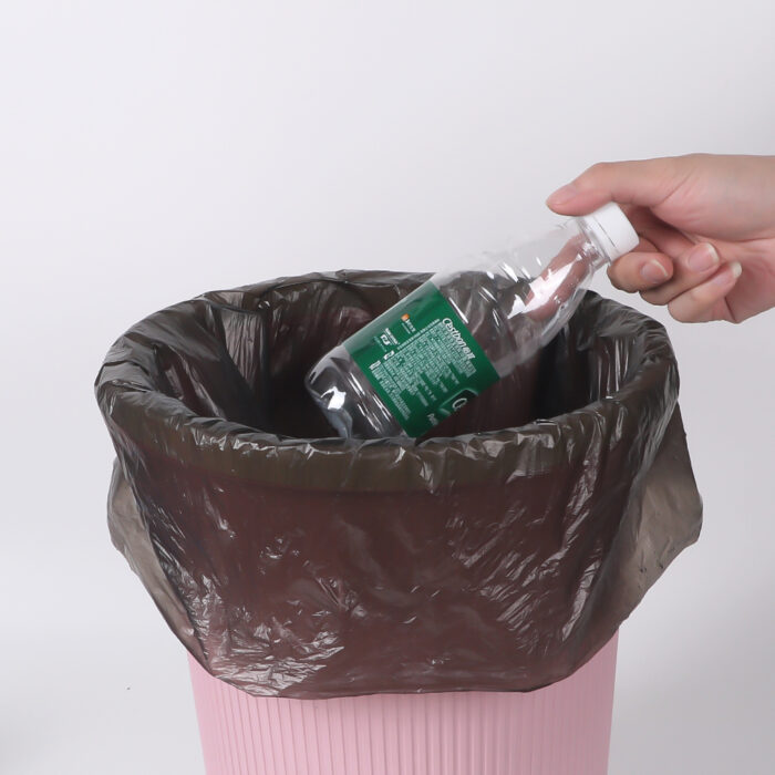 45*50 cm Black Flat Garbage Bags (HDPE)